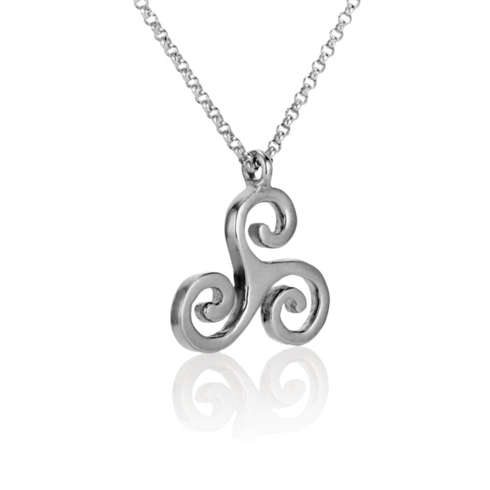 Kattegat Pendant Silver Side Angle