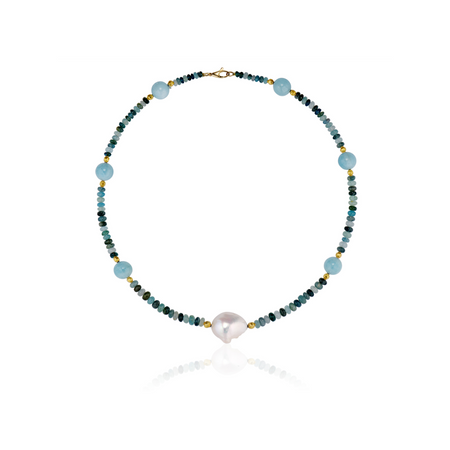 North Sea Necklace with white pearl